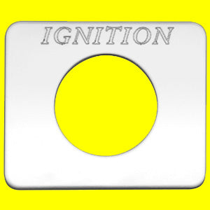 Woody's Freightliner stainless steel switch plate