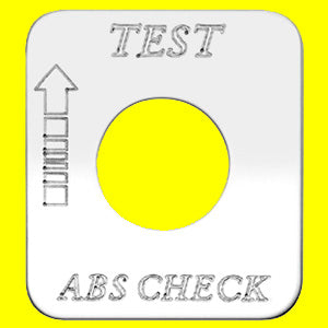 Woody's Freightliner stainless steel switch plate