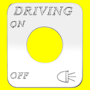 Woody's Freightliner stainless steel switch plate