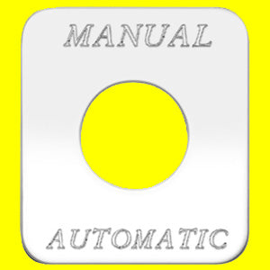 Woody's Freightliner stainless steel switch plate