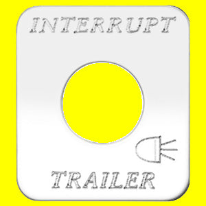 Woody's Freightliner stainless steel switch plate