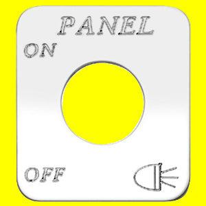 Woody's Freightliner stainless steel switch plate