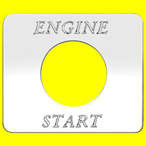 Woody's Freightliner stainless steel switch plate