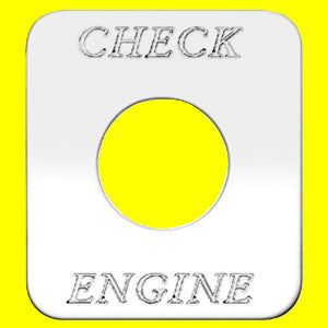 Woody's Freightliner stainless steel switch plate