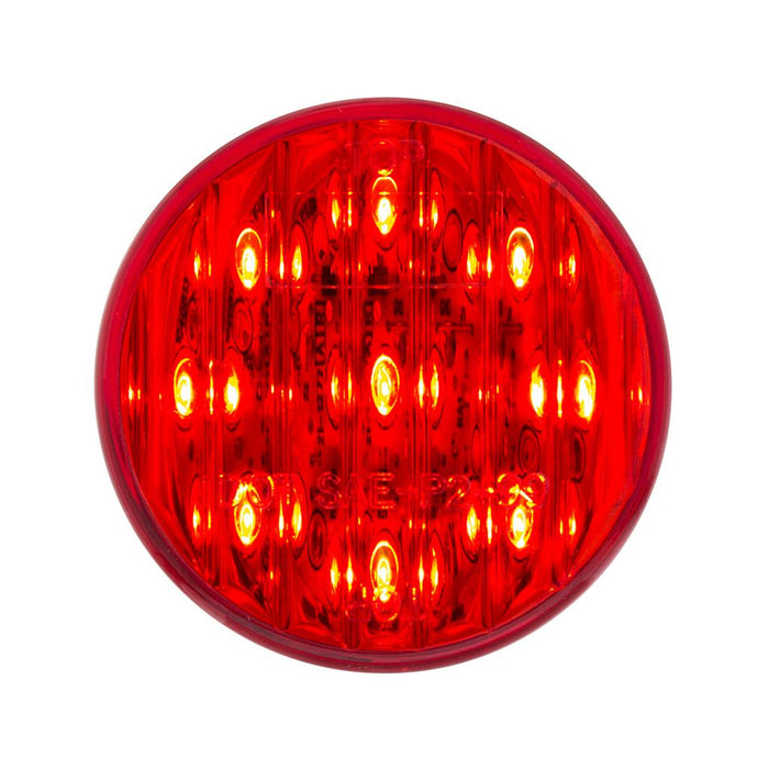 Red 2" round 9 diode LED marker/clearance light