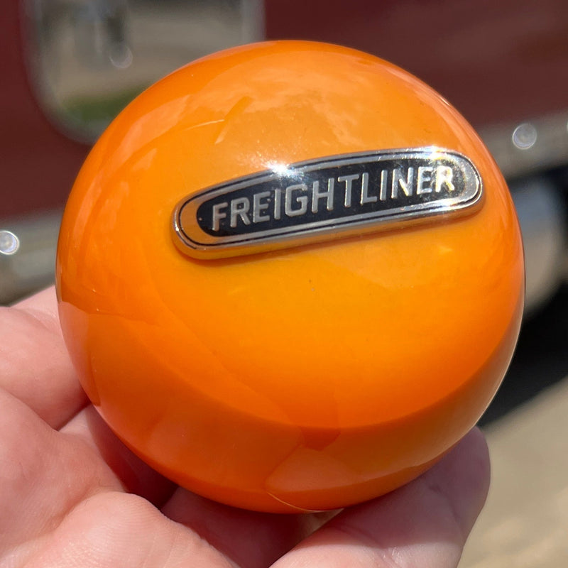 Freightliner logo 2.25" diameter round gear shift knob