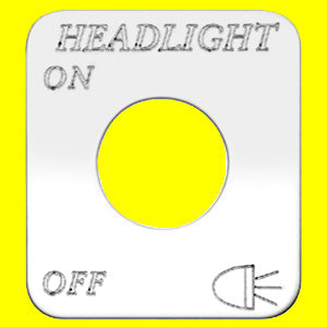 Woody's Freightliner stainless steel switch plate