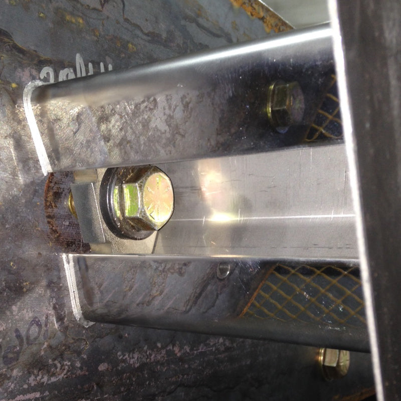 Stainless steel flush mount triangle fender arm - PAIR