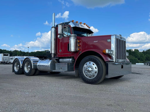 Peterbilt 579 chrome steel 16" bumper with mounting holes and tow pin holes