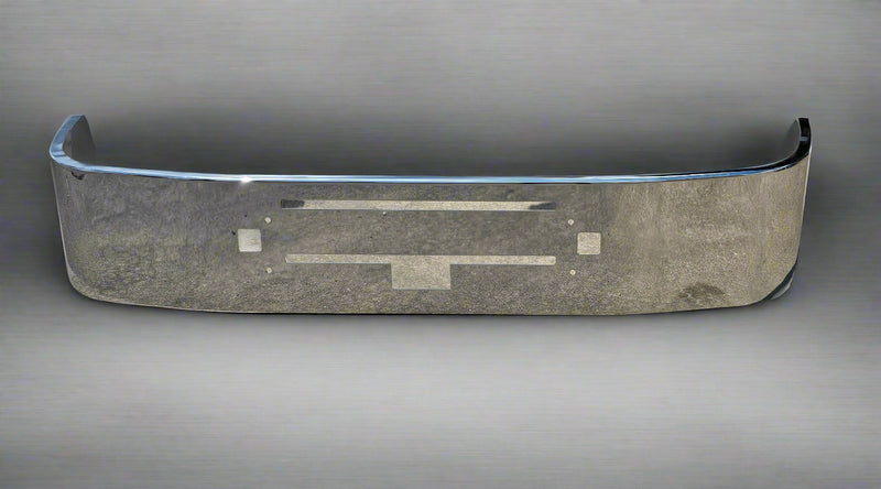 Kenworth T600 chrome 16" bumper with step, tow, and vent holes (NO FOG LIGHTS)