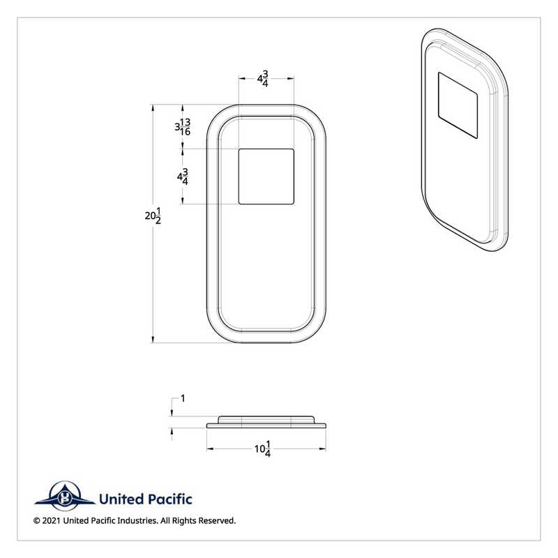 Peterbilt stainless steel gear shift plate cover