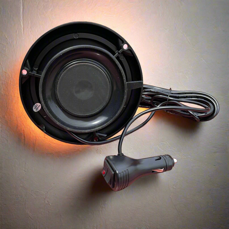 Amber 5" LED beacon strobe light - bolt or magnet / suction cup mount