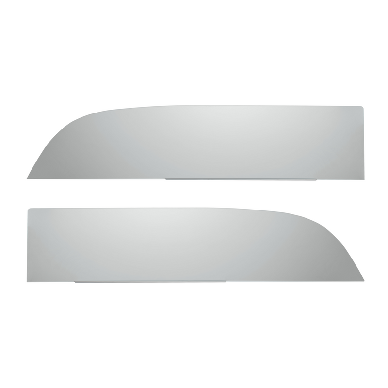 Kenworth T680/T880/W990 stainless steel 8" chopped look door window trim - PAIR