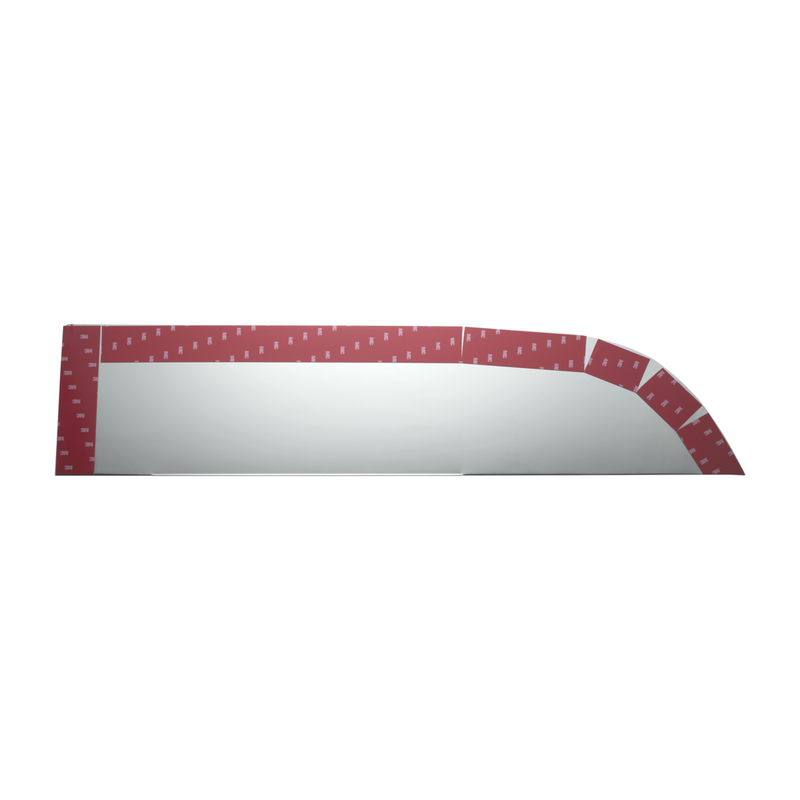 Kenworth T680/T880/W990 stainless steel 8" chopped look door window trim - PAIR