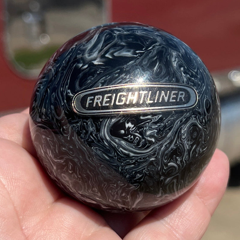Freightliner logo 2.25" diameter round gear shift knob