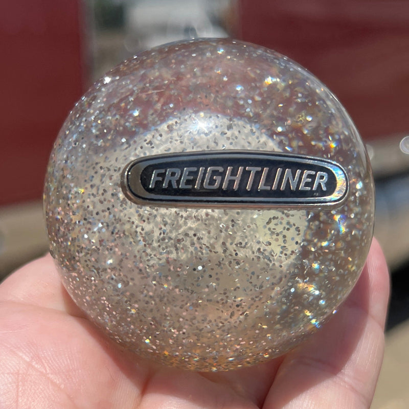 Freightliner logo 2.25" diameter round gear shift knob