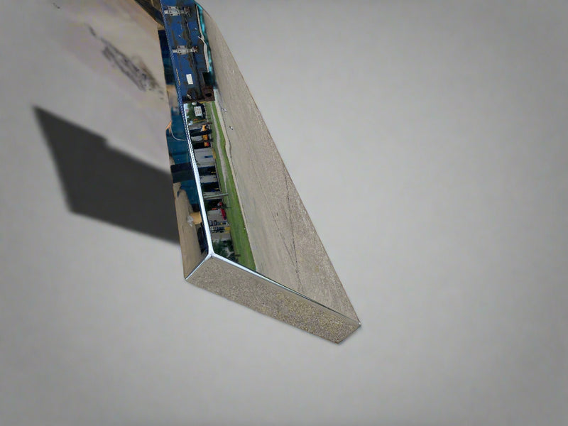 Peterbilt 379 chrome 18" boxed end bumper with mounting holes only - no tow hook holes