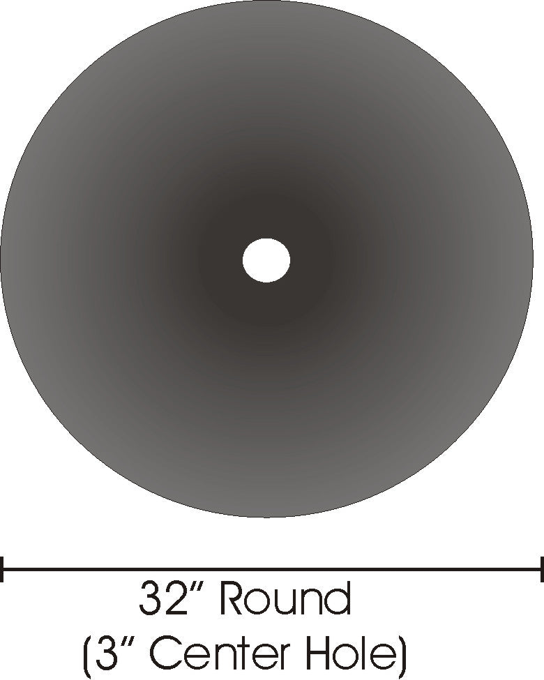 32" fifth wheel slick disc with ring
