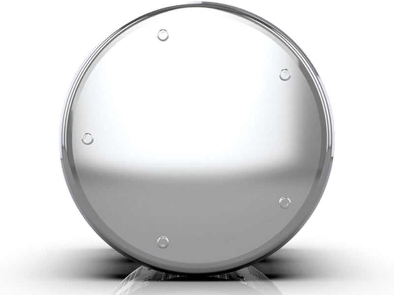 Tapered icon billet style rear axle cover chrome - 4/pack