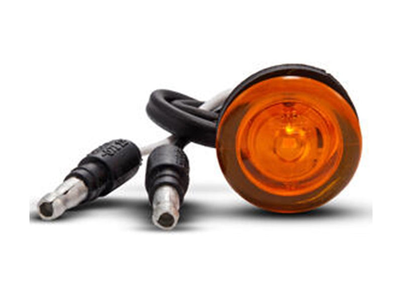 Amber 1" bulls-eye single diode LED marker light
