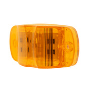 Orange rectangular light on a white background
