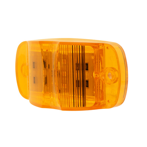 Orange rectangular light on a white background