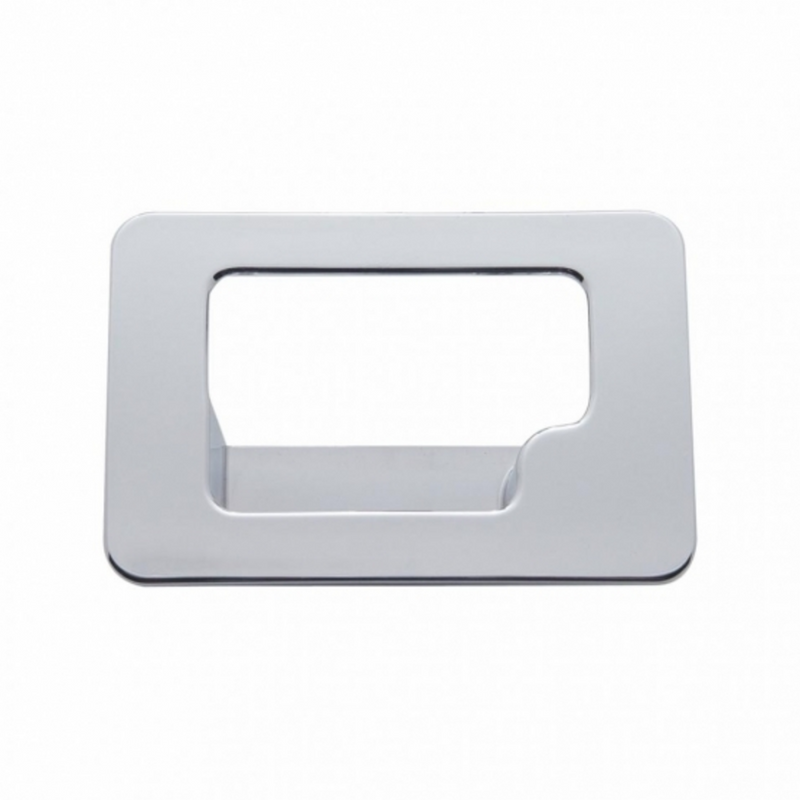 Peterbilt/Kenworth chrome plastic glove box latch trim