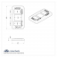 Freightliner Century/Columbia chrome plastic washer/wiper switch plate