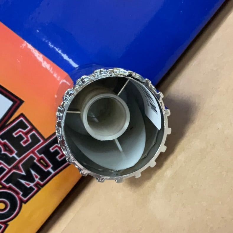 Chrome ABS plastic Flat Top axle covers + replacement components