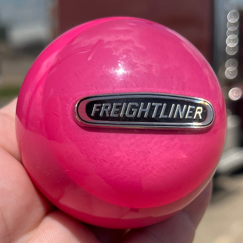 Freightliner logo 2.25" diameter round gear shift knob