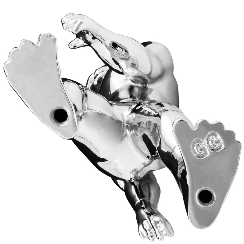 "Big Foot" chrome hood ornament