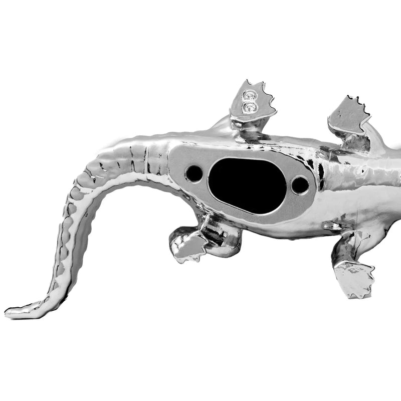 Chrome wild alligator hood ornament