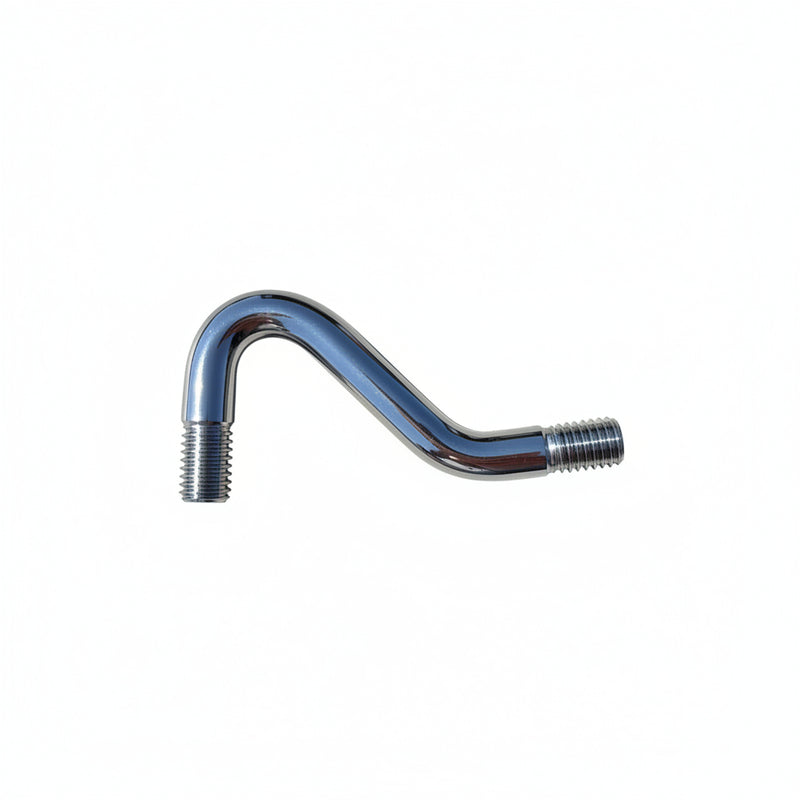 Chrome steel S handle gear shift extension - 1/2" x 13 threads, male on both ends