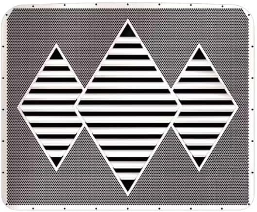 Kenworth W900L stainless steel triple diamond louvered grill