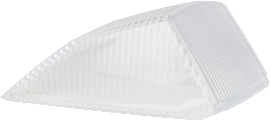 Clear plastic lens for Kenworth-style rectangular cab light