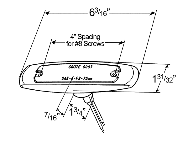 Amber incandescent Peterbilt-style marker light with stainless steel bezel