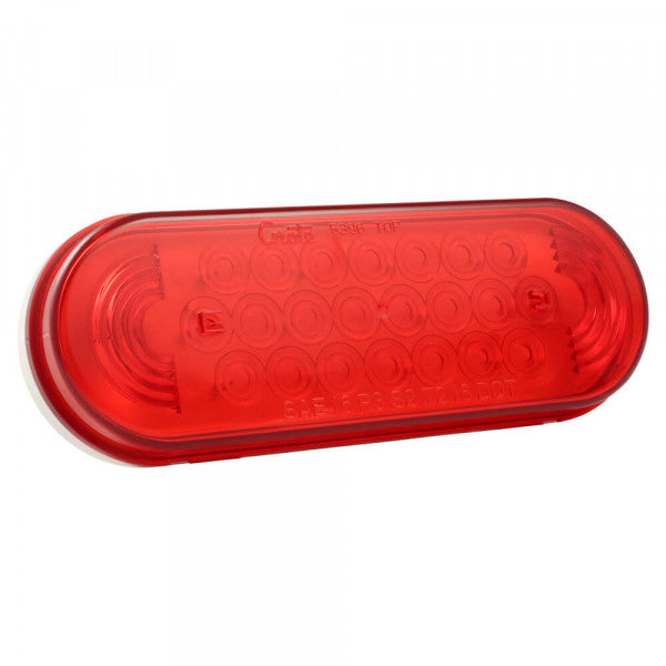 Grote "Supernova" Red oval 6" grommet mount stop/turn/tail light with round plug - SINGLE