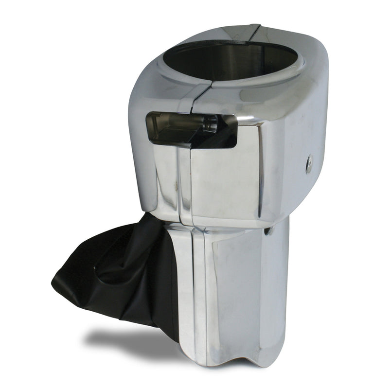 Freightliner Columbia/Coronado 2007+ chrome plastic steering column cover w/leather insert