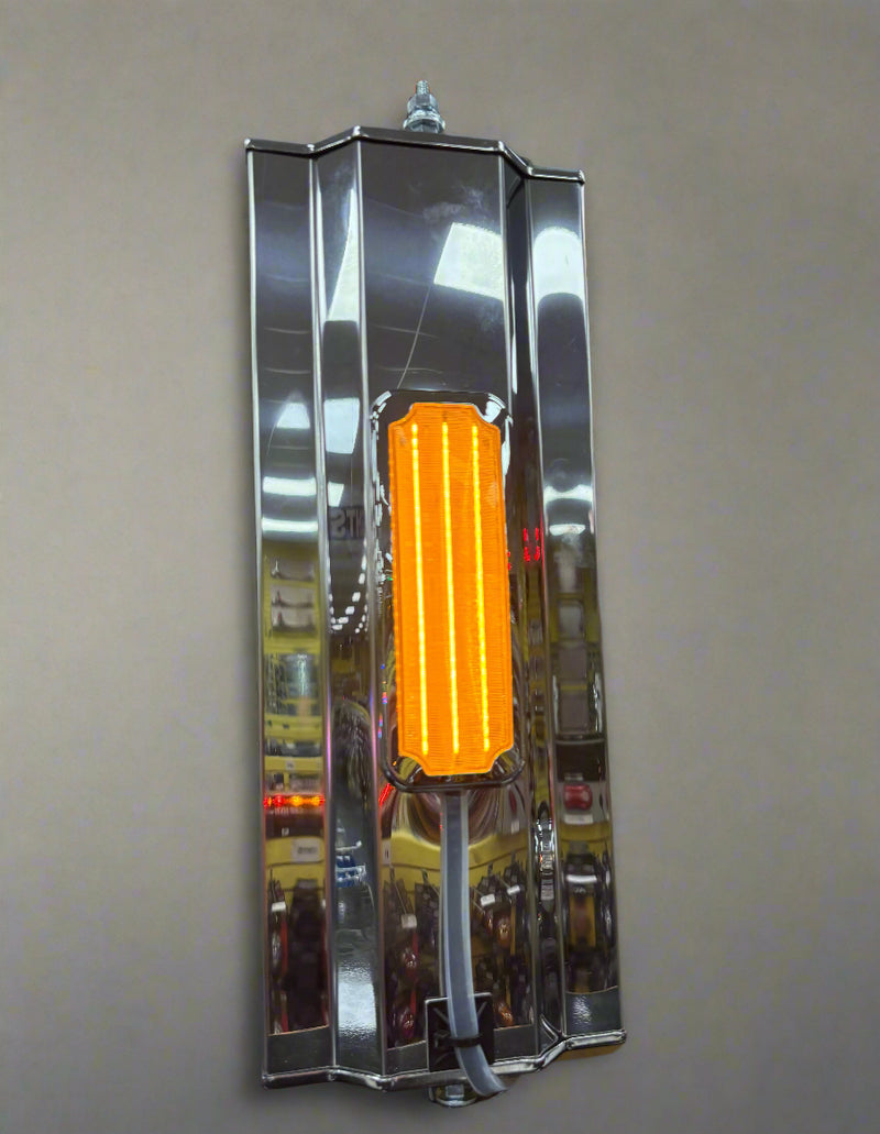 LED DOT P2 replacement mirror turn signal light with plastic bezel - SINGLE