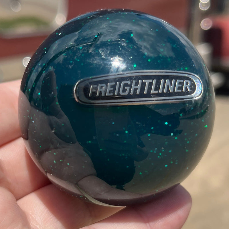 Freightliner logo 2.25" diameter round gear shift knob
