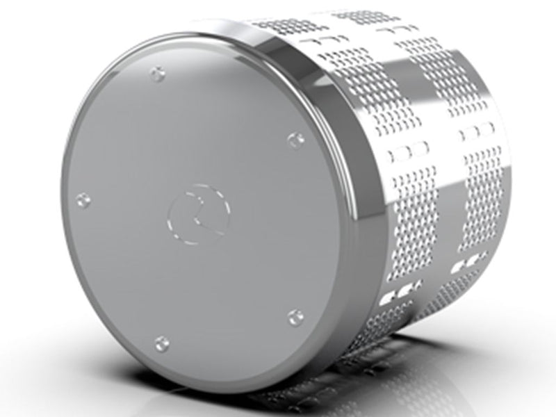 Tapered icon billet style rear axle cover chrome - 4/pack