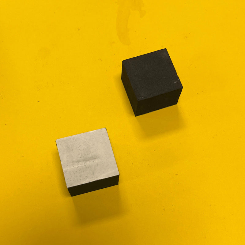 1" square foam 3/4" thick w/psa backing