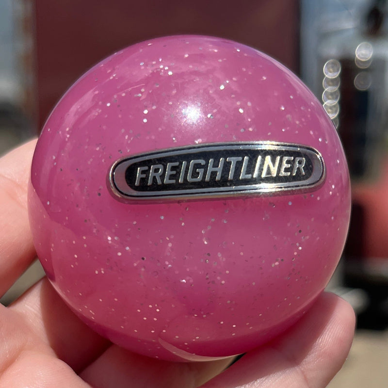 Freightliner logo 2.25" diameter round gear shift knob