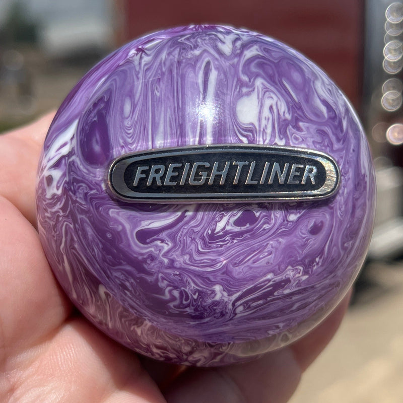 Freightliner logo 2.25" diameter round gear shift knob