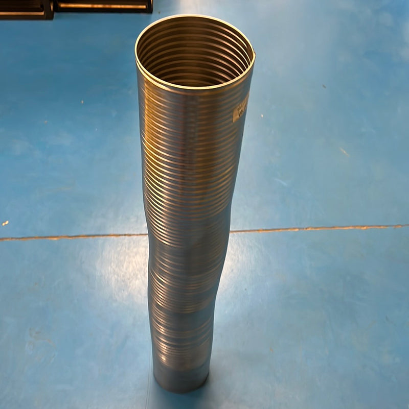 36" long precut 5" diameter stainless steel exhaust flex pipe
