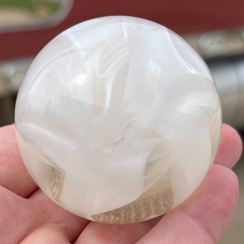 Splash 2.25" diameter round gear shift knob w/ 1/2" x 13 adapter