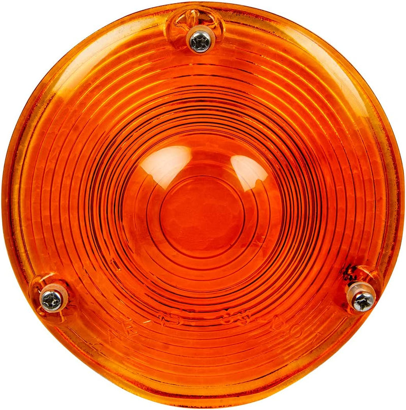 4" round glass replacement lens for sleeper load light - SINGLE