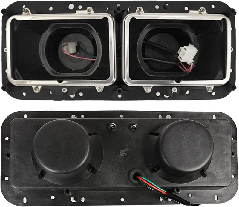 Kenworth T800 headlight bucket with chrome bezel - SINGLE