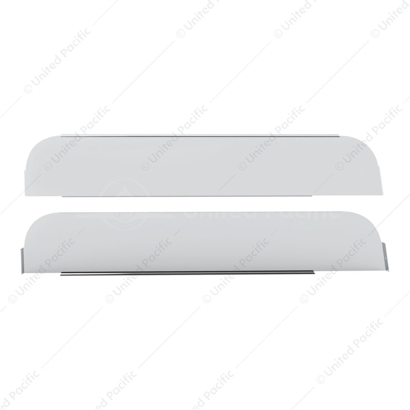 Kenworth T660/T680/T880/W990 stainless steel 5" chopped look door window trim - PAIR