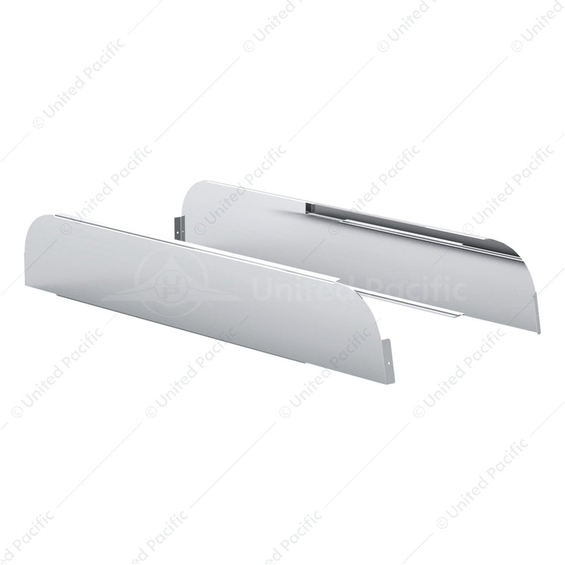 Kenworth T660/T680/T880/W990 stainless steel 5" chopped look door window trim - PAIR